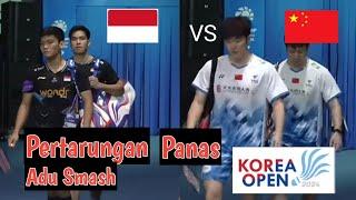 Badminton Korea Open 2024 Shohibul FIKRI/Daniel MARTHIN vs HE Ji Ting/Ren Xiang Yu