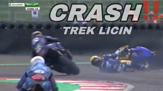 CRASH DI RACE 2 WSSP MANDALIKA | TREK LICIN #mandalikasirkuit