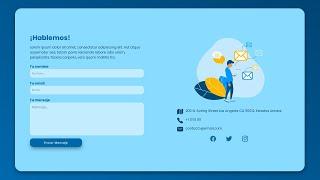  Cómo crear un FORMULARIO de CONTACTO con HTML y CSS (RESPONSIVE) 