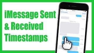 How To View iMessage Sent & Received Timestamps - iPhone Tip