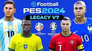 PES 2024 LEGACY V7 | Option File PES 2021 actualizado al 2024 || Tutorial PS4 - PS5 - PC