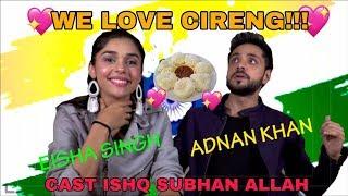 Adnan & Eisha (Cast Ishq Subhan Allah) | Jatuh Cinta Sama Cireng! | Food Challenge