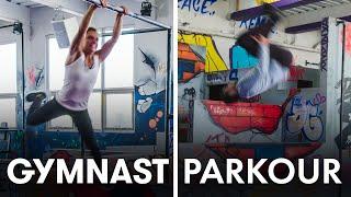 Gymnasts Try to Keep Up With Parkour Experts | SELF