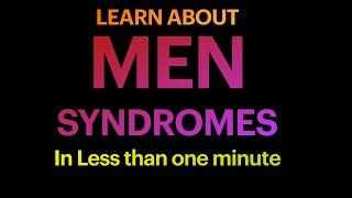 Multiple endocrine neoplasia MEN syndromes mnemonic #syndromes