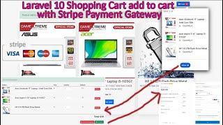 Laravel 10 Shopping Cart add to cart with Stripe Payment Gateway