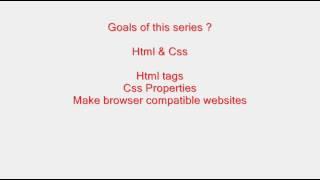 Html and Css Tutorial - 1 -  introduction to html  tutorials series