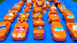 Clean up muddy minicars & disney pixar car convoys! Play in the garden