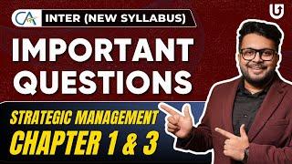 SM Chapter 1 & 3 | Important Questions | CA Inter Jan 2025 | CA Mohnish Vora