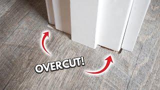 How To Fix Gaps On Overcut Laminate, Vinyl Plank (LVP) Engineered Wood Flooring Around Doors | DIY