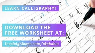 Learn Calligraphy (Free 1-hour workshop + worksheet!)