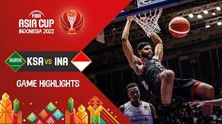 Saudi Arabia  - Indonesia  | Basketball Highlights - #FIBAASIACUP 2022