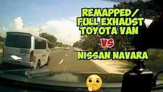 REMAPPED/FULL EXHAUST TOYOTA VAN VS NISSAN NAVARA