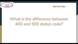 #api​​​​ #statuscode​​​​ #https​​​​ Difference between 400 and 500 status code