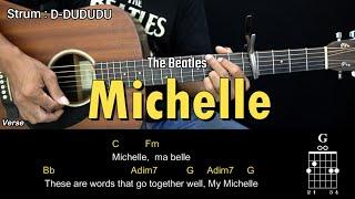 Michelle - The Beatles | EASY Guitar Tutorial with Chords - Guitar Lessons