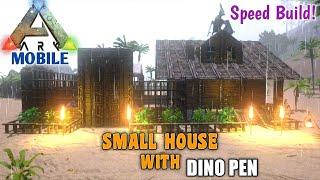 Ark Mobile Small House With Dino Pen | Ark Mobile Base/House Build