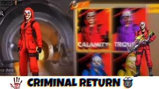 New Neon Criminal Bundle Return In Free Fire  || #criminal #freefire #indiaofficialfreefire