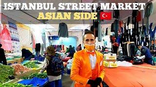 ISTANBUL Street Market Asian Side Replica Clothes, Food & More!! Tuesday Market| SALI PAZARI