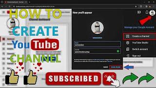 How to create a YouTube channel