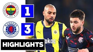 Fenerbahçe vs Rangers (1-3) tüm hedefler & genişletilmiş vurgular