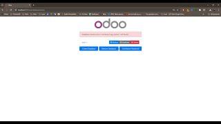 Odoo database restore error | Fast Tech