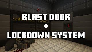 Blast Door w/ Lockdown System - SCP: Dystopia 2.0 [Minecraft Bedrock Edition]