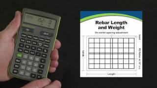 ConcreteCalc Pro Rebar Calculations How To