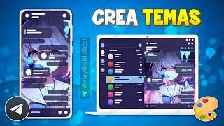 COMO CAMBIAR LOS COLORES A TELEGRAM DESDE CUALQUIER DISPOSITIVO / COMO CREAR TEMAS PARA TELEGRAM