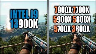 13900K vs 7900X vs 7700X vs 5900X vs 5800X vs 5700X vs 3800X Benchmarks | 15 Tests