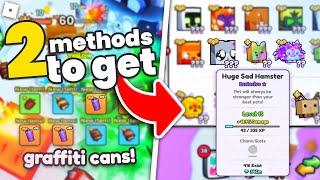 2 FASTEST Ways To Get GRAFFITI CANS in Pet Sim 99!