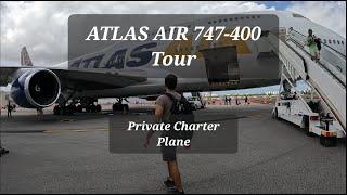 Atlas Air 747-400 Private Charter Plane Tour