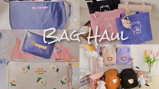 shopee haul  : sling bag, tote bag, card holder (fbk)