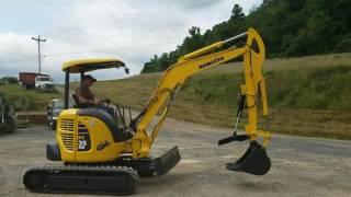 2008 Komatsu PC35MR-2 OROPS Mini Excavator Tracked Hoe For Sale Inspection Video!!