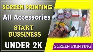 Screen printing all accessories || by creative shibu