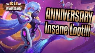 HUGE Anniversary Loot!!! We max the Event for insane POWER!!! - Idle Heroes