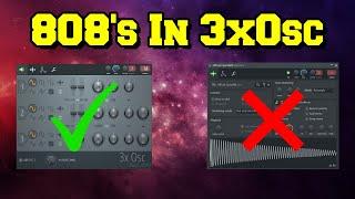 How to create 808's in 3xOsc in FL Studio 20 stock plugins only!