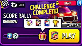 rainbow score rally very easy challenge | match masters | rainbow solo challenge