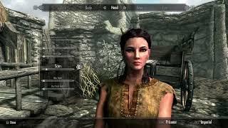 SKYRIM Female Imperial Character Creation -SETTINGS BELOW -No Mods