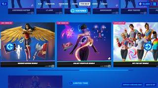 Leaked Fortnite Item Shop Bundles Preview (Dark Galaxy, Wonder Woman, Customizable Tie Dye Skins)