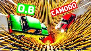 Surviving The IMPOSSIBLE Spike Pit Challenge in BeamNG Drive!