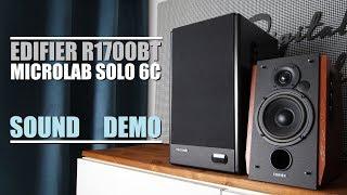 Microlab Solo 6C vs Edifier R1700BT  ||  Sound Demo w/ Bass Test