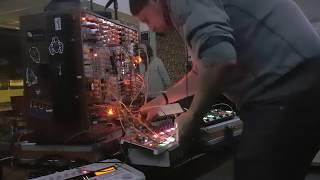 man_e_faces live modular synth performance on SoundArt Radio