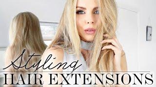 Styling Hair Extensions // KoKo Couture // TUTORIAL