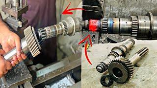 How To Repair Truck Transmission Main Shaft || Repairing Gear Main Shaft ”Pk Amazing Skills “