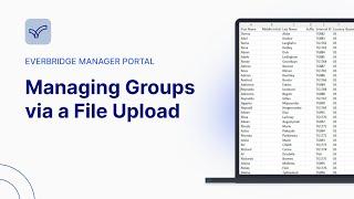 Managing Groups via a File Upload | Everbridge Manager Portal