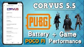 Corvus os 5.5 PUGB gaming performance || Poco F1|| Android 10