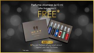 NEXT Luxury Perfume Atomizer Set - 6x10 ml Sampler Pack