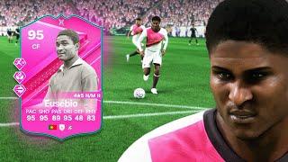 95 FUTTIES DUO EVOLUTION EUSEBIO PLAYER REVIEW | EA FC 24 ULTIMATE TEAM