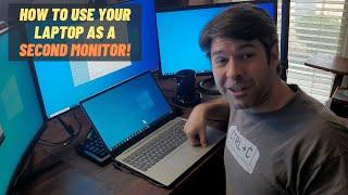 How To Use a Laptop as a Second Monitor (Easy Windows 10 Guide)