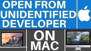 Mac OS Sierra: Open Apps From Unidentified Developers