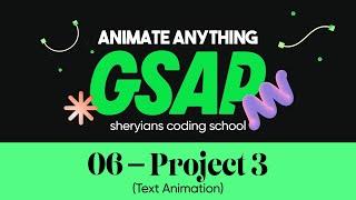 Create Text Animation | Complete GSAP Course - Project 3